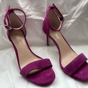 Essex Lane Purple Heels Elegant Suede Design